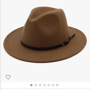 Lisianthus Women Belt Buckle brown Fedora Hat